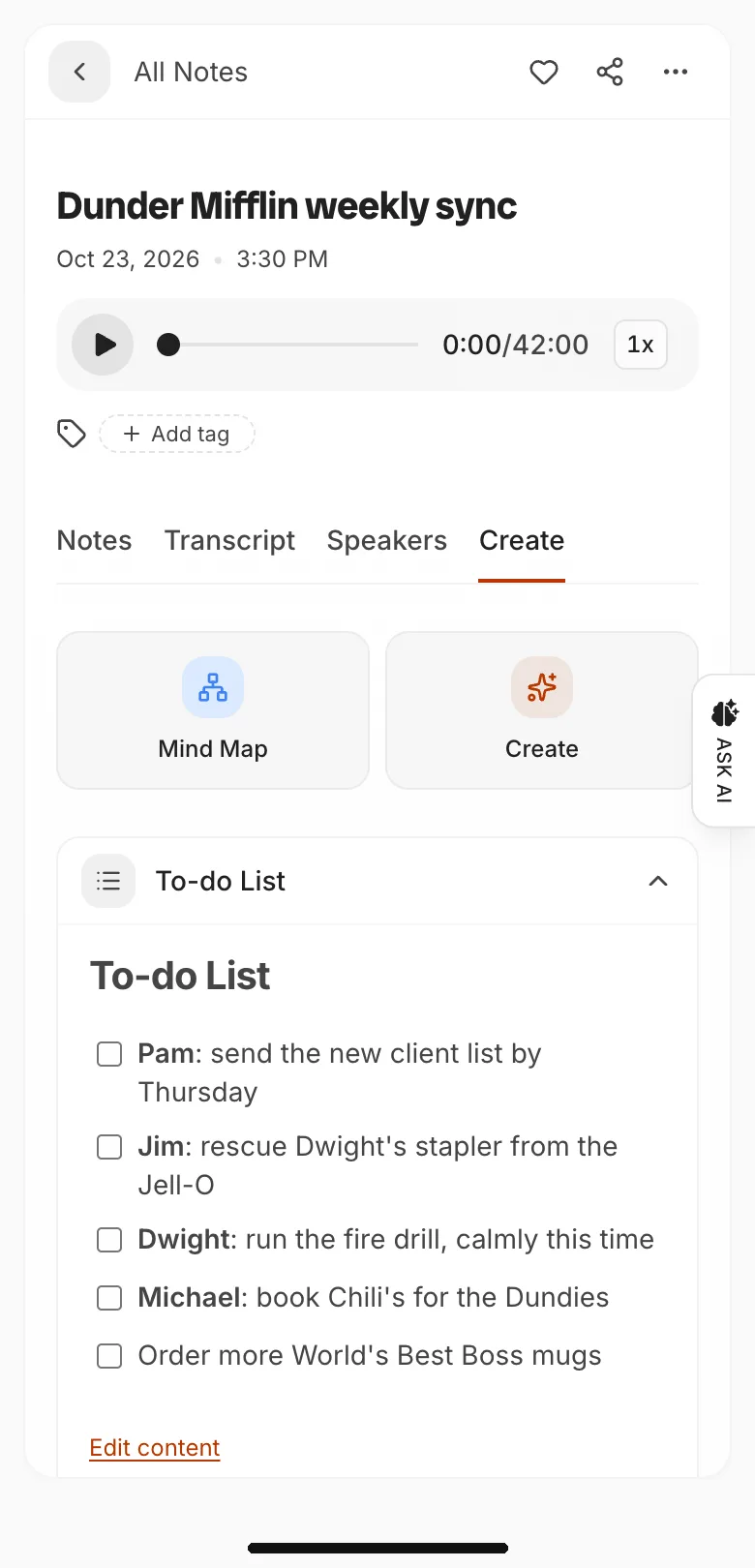 Summarize or create custom outputs
